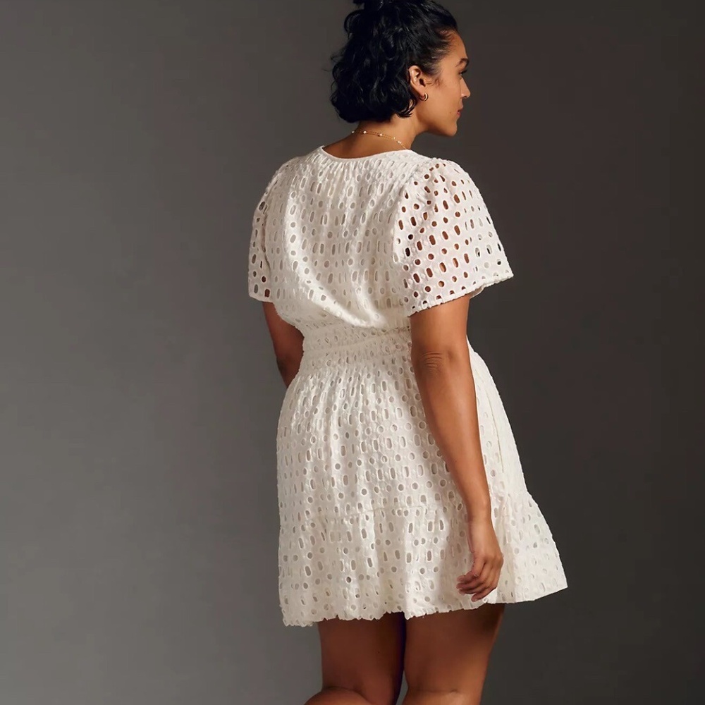 PLUS Anthropologie The Somerset Mini Dress: Eyelet Edition Size 3X $160.00 - Picture 2 of 8